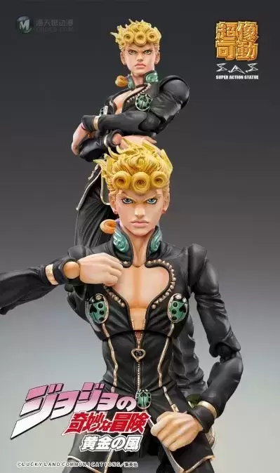 超像可动 JOJO的奇妙冒险 黄金之风 乔鲁诺・乔巴拿 Ver.黑色 超像可动 JOJO的奇妙冒险 黄金之风 乔鲁诺・乔巴拿 Ver.黑色