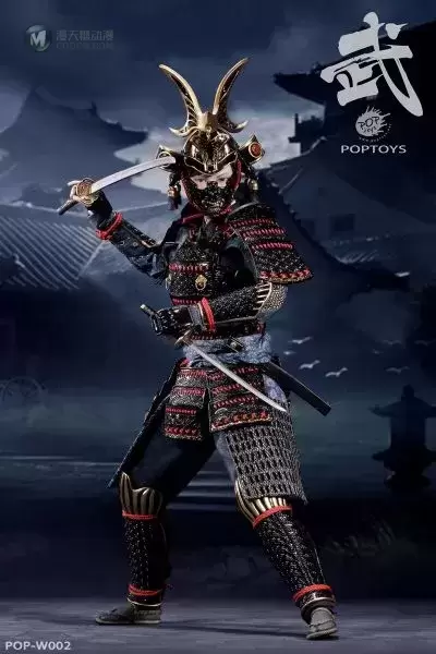 W002 女将系列 第二弹 蝴蝶盔女武士 A款黑甲普通版 W002 女将系列 第二弹 蝴蝶盔女武士 A款黑甲普通版