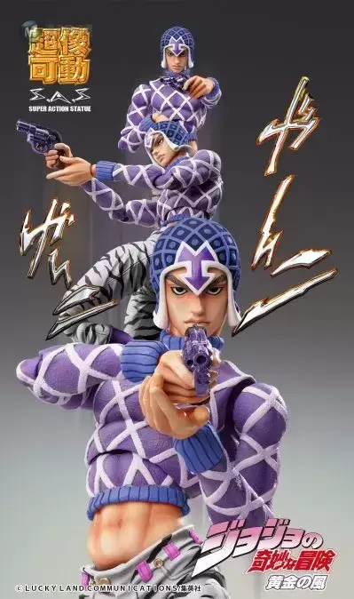 超像可动 JOJO的奇妙冒险 黄金之风 葛德・米斯达 & 性感手枪 超像可动 JOJO的奇妙冒险 黄金之风 葛德・米斯达 & 性感手枪