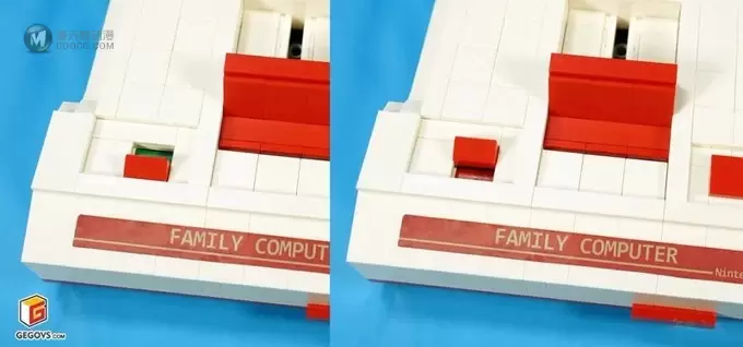 [MOC]这是中国玩家儿时的回忆，乐高积木拼搭的任天堂红白机