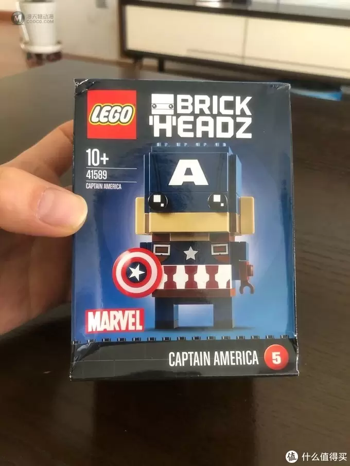 乐高 方头仔 篇十九：LEGO BRICKHEADZ 乐高方头仔  41589 美国队长