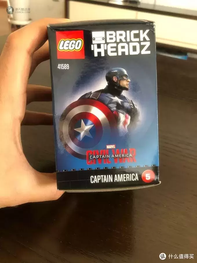乐高 方头仔 篇十九：LEGO BRICKHEADZ 乐高方头仔  41589 美国队长