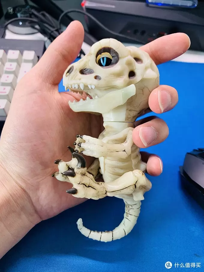 开箱篇 篇一：中年人的小玩具，WowWee 凶猛迅猛龙骨架手指玩具