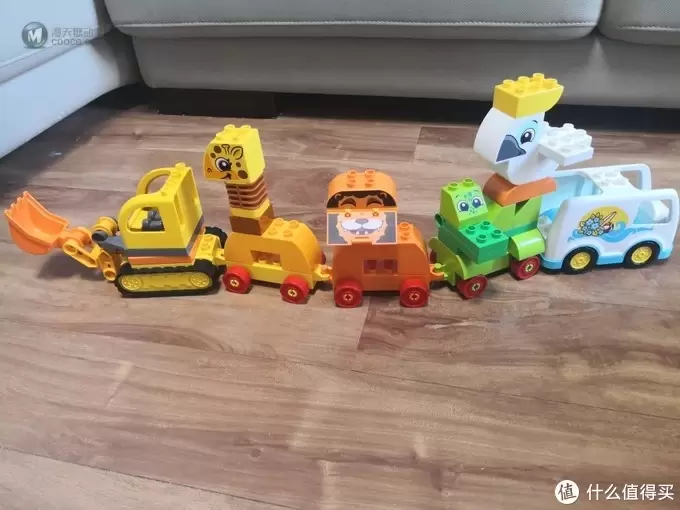 LEGO 乐高 Duplo 10863 我的创意动物大巡游，自带收纳盒的德宝动物火车~