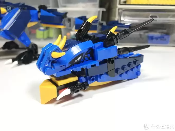 LEGO 乐高 拼拼乐 篇183：蓝龙配绿龙 Ninjago 幻影忍者系列 70652 雷电暴风神龙