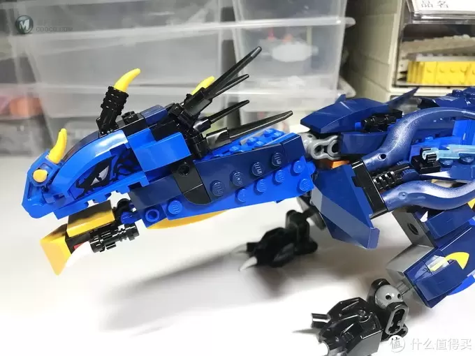 LEGO 乐高 拼拼乐 篇183：蓝龙配绿龙 Ninjago 幻影忍者系列 70652 雷电暴风神龙