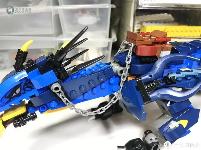 LEGO 乐高 拼拼乐 篇183：蓝龙配绿龙 Ninjago 幻影忍者系列 70652 雷电暴风神龙