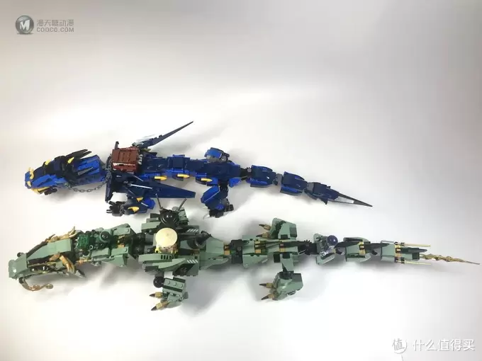 LEGO 乐高 拼拼乐 篇183：蓝龙配绿龙 Ninjago 幻影忍者系列 70652 雷电暴风神龙