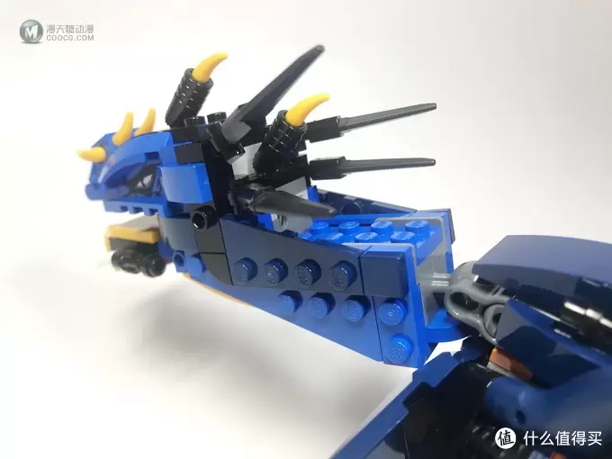 LEGO 乐高 拼拼乐 篇183：蓝龙配绿龙 Ninjago 幻影忍者系列 70652 雷电暴风神龙