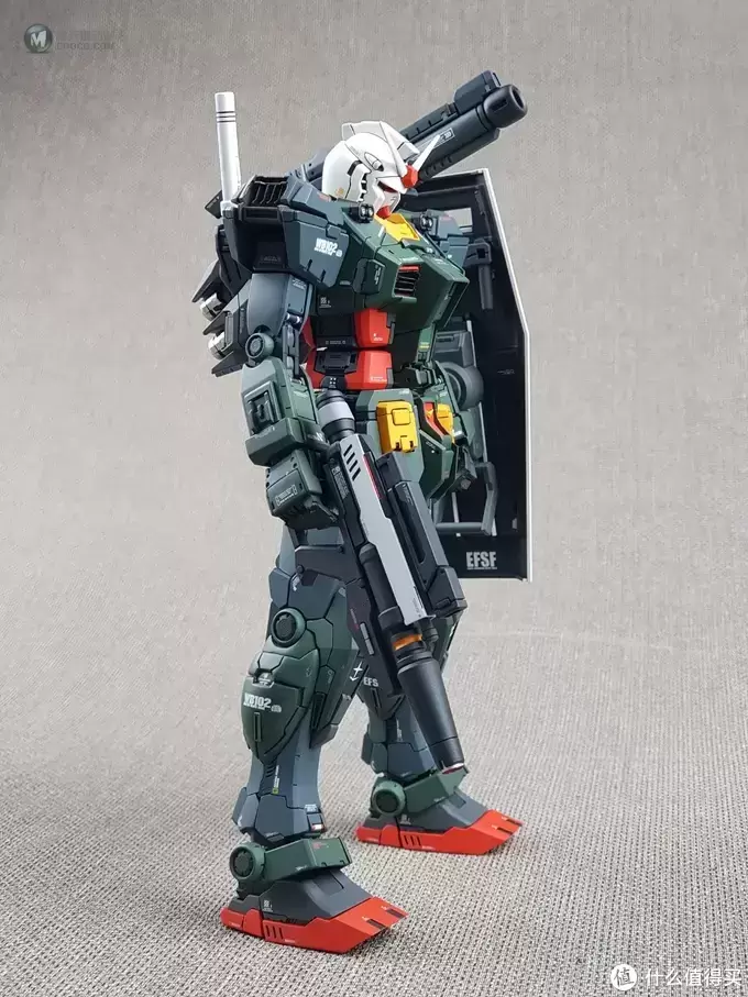 RX-78-02工作机涂装，就算一身绿，脑袋也绝不能绿