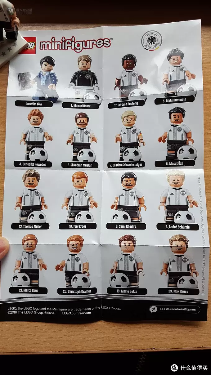Lego 乐高 71014 德国国家队人偶 穆勒与克鲁泽