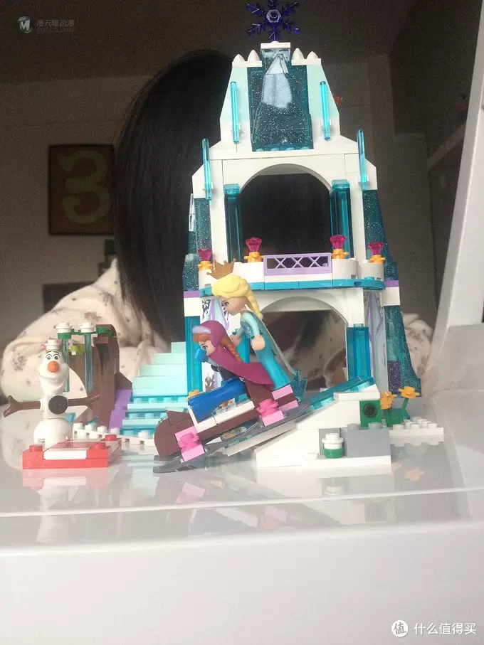 和孩子一起玩乐高：LEGO 乐高 41062 迪士尼公主系列 爱莎的闪耀冰雪城堡
