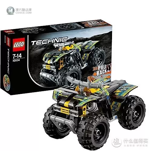 入坑我的第一批乐高1+1=3：LEGO 乐高 Technic 机械组 42034 四轮越野摩托车&42033 Technic 巅峰赛车