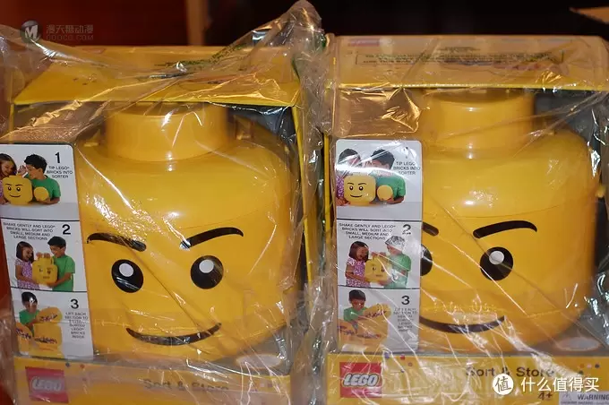 大头大头，下雨不愁：小盆友的LEGO 乐高 笑脸大头 收纳罐 零件桶