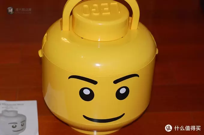 大头大头，下雨不愁：小盆友的LEGO 乐高 笑脸大头 收纳罐 零件桶