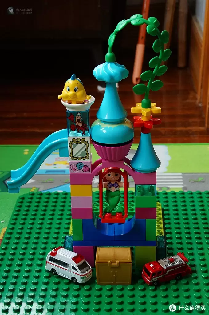 LEGO 乐高 得宝主题系列 美人鱼爱丽儿的海底城堡 10515 & 创意拼砌基础包10681