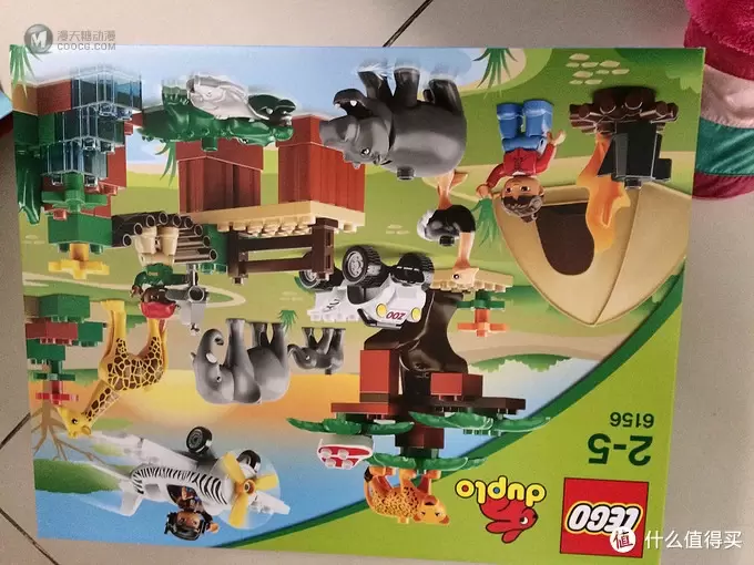 小心，有猛兽出没：LEGO 乐高 得宝主题拼砌系列 动物园全家福 6156
