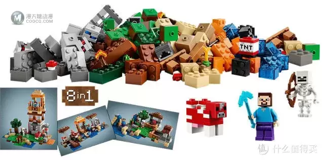 六款齐发：LEGO 乐高 常规尺寸 Minecraft 上市 定价20-110美元