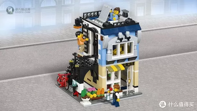 迷你街景：LEGO 乐高 31026 咖啡屋和单车店