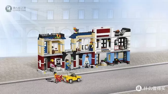 迷你街景：LEGO 乐高 31026 咖啡屋和单车店
