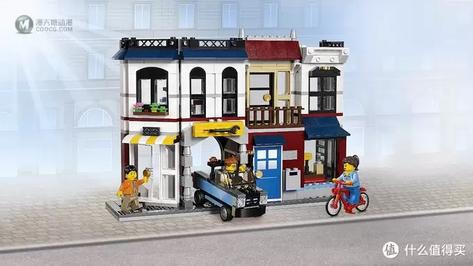 迷你街景：LEGO 乐高 31026 咖啡屋和单车店