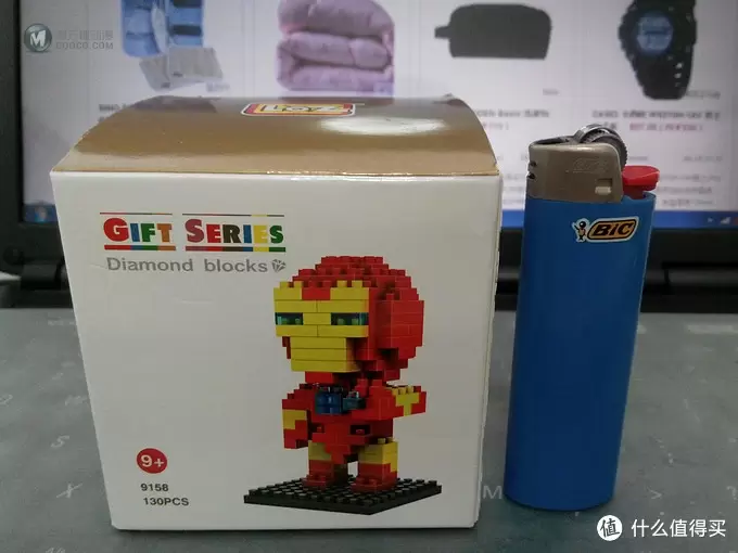 逛玩具展，为入手LEGO练手：LOZ 颗粒积木 钢铁侠