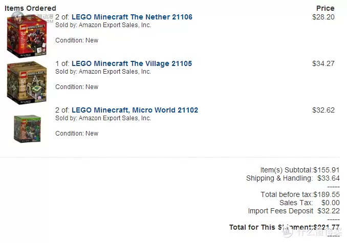 小颗粒 更耐玩！LEGO 乐高 Minecraft The Nether 我的世界 21102