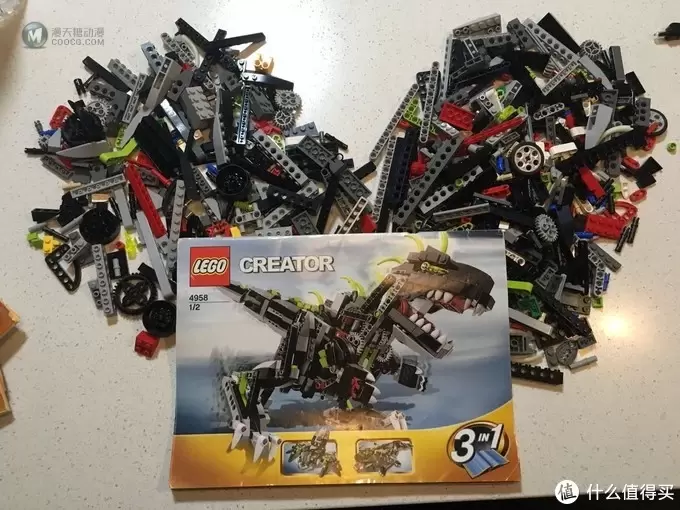迟到10年的旗舰—Lego 乐高 4958 机械三合一恐龙