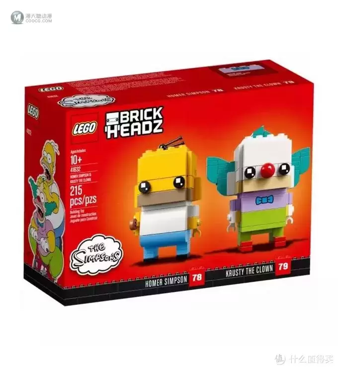 乐高 方头仔 篇六：LEGO乐高BrickHeadz方头仔41632辛普森一家荷马小丑套装