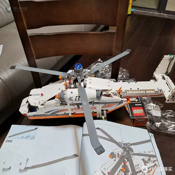 老杨的玩具仓库 篇十：乐高机械组 42052 双旋翼运输直升机