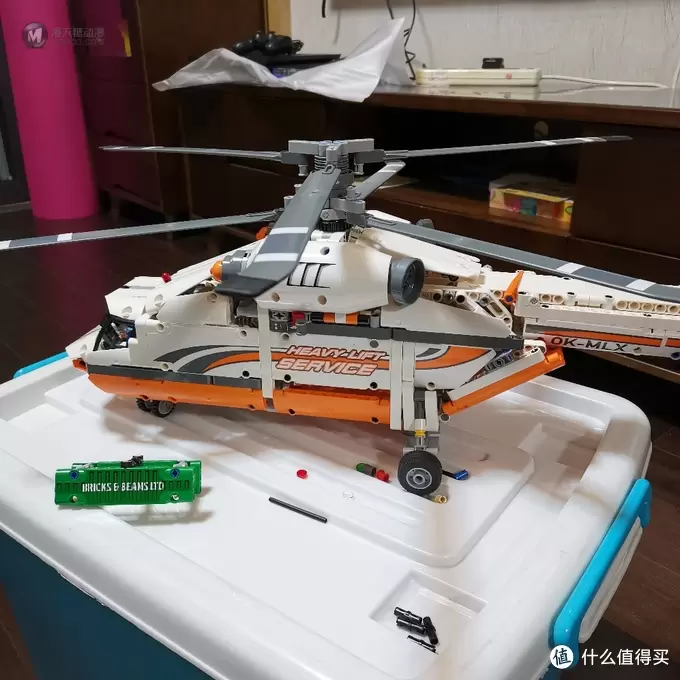 老杨的玩具仓库 篇十：乐高机械组 42052 双旋翼运输直升机