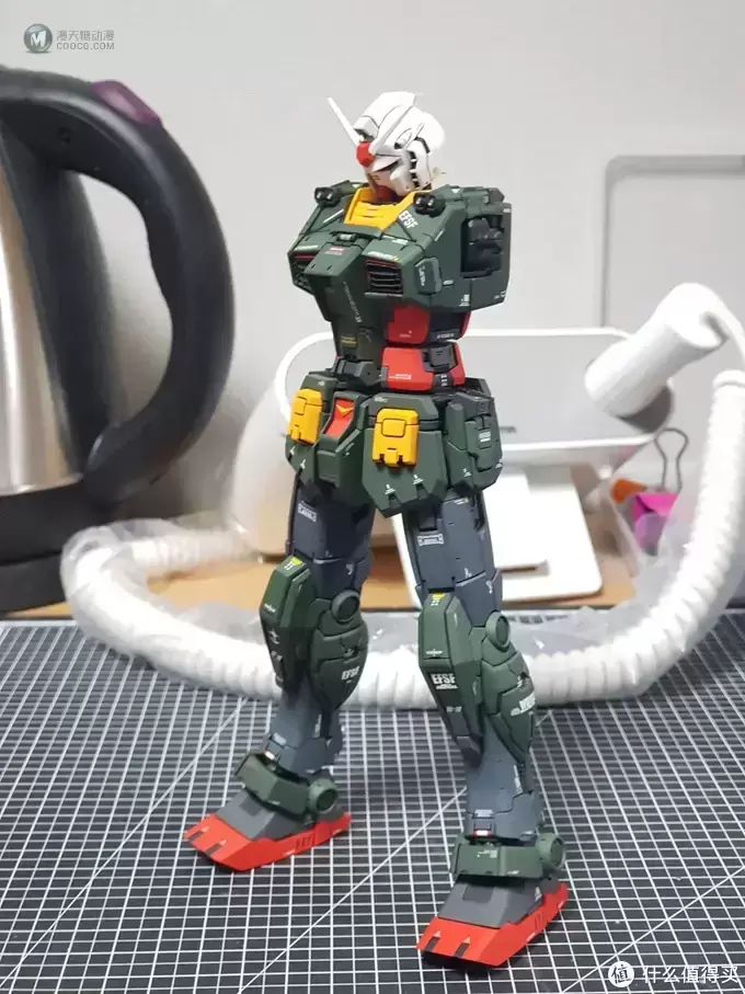 RX-78-02工作机涂装，就算一身绿，脑袋也绝不能绿
