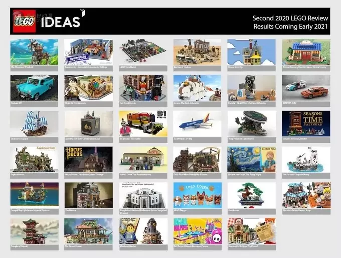 2020年第三季度LEGO Ideas入选名单公布了！有25款作品！