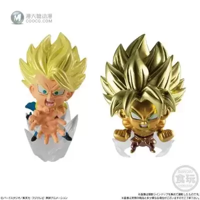 龙珠超战士手办3 布罗利 巴达克(假面赛亚人) 悟吉塔 弗利萨 孙悟空 茨莱12个入BOX (食玩)
