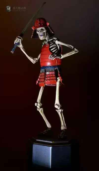 KT Project KT-010 竹谷隆之自在置物 骸骨武士 着彩 六文钱贴纸