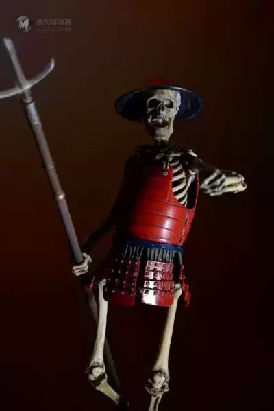 KT Project KT-010 竹谷隆之自在置物 骸骨武士 着彩 六文钱贴纸
