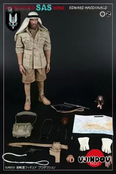 1/6 NO. U9002 第二次世界大战-英国皇家特种空勤团 爱德华麦当劳中尉 1942年