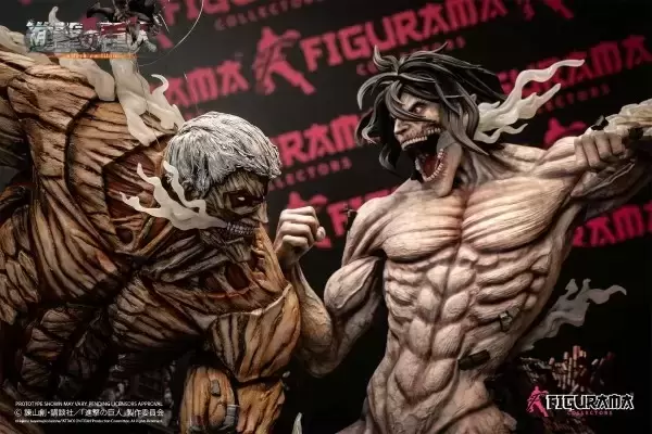Elite Exclusive Statue 进击的巨人 巨人&三笠·阿克曼&铠之巨人