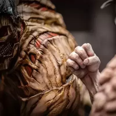 Elite Exclusive Statue 进击的巨人 巨人&三笠·阿克曼&铠之巨人