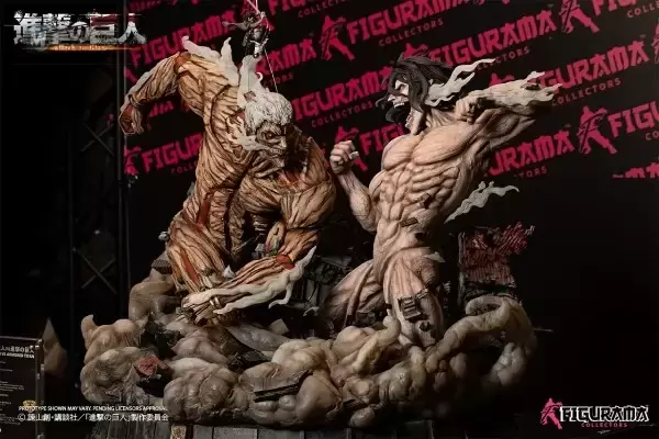 Elite Exclusive Statue 进击的巨人 巨人&三笠·阿克曼&铠之巨人
