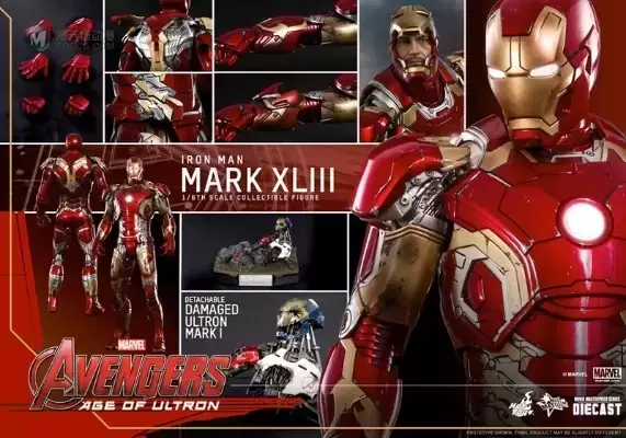 电影杰作 DIECAST 1/6 复仇者联盟2：奥创时代 钢铁侠 Mark. 43
